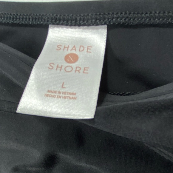 Shade & Shore Womens L (12-14) Black Full Coverage Elastic Waist Swim Skirt NWT - Picture 5 of 13